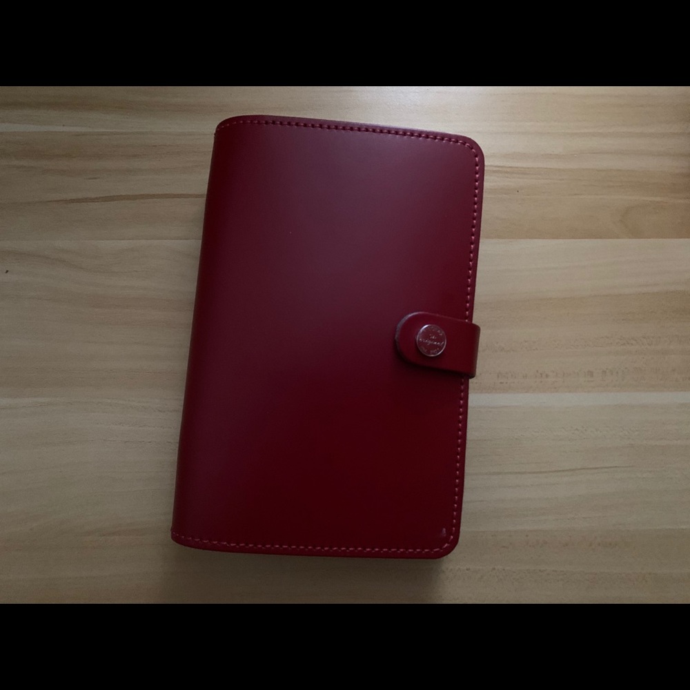 Filofax Personal size Pillarbox Red planner
